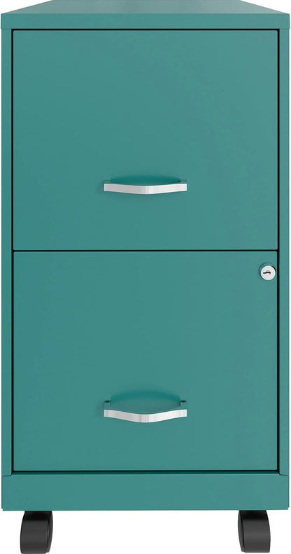 Front of Teal filing cabinet 